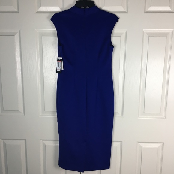 New with tags SLNY Royal Blue Midi Missy Dress 6 - Picture 2 of 6